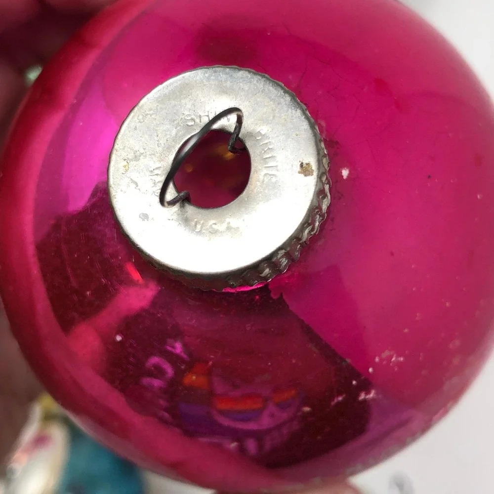 Vintage Mercury Glass Christmas Ornaments Lot of 17 Reflector UFO Teardrop